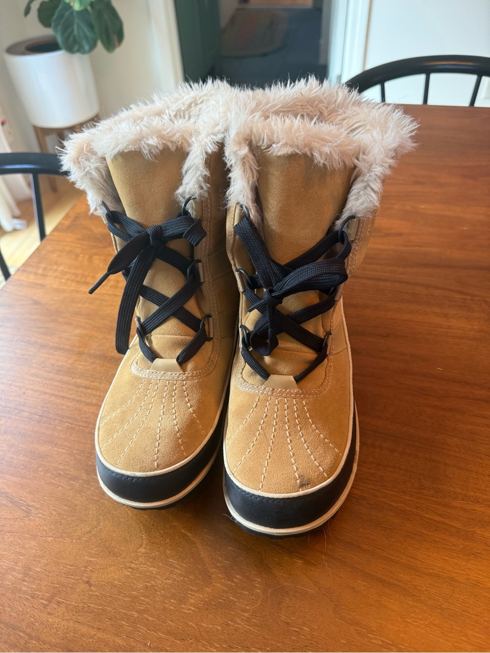 SOREL Faux-Fur Lined Winter Boots in Tan